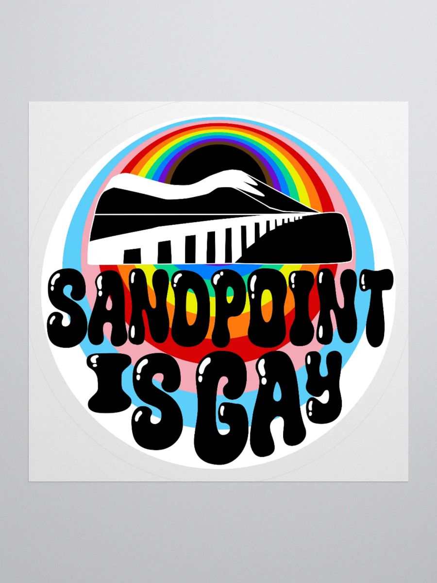 "SANDPOINT IS GAY" city sticker product image (1)