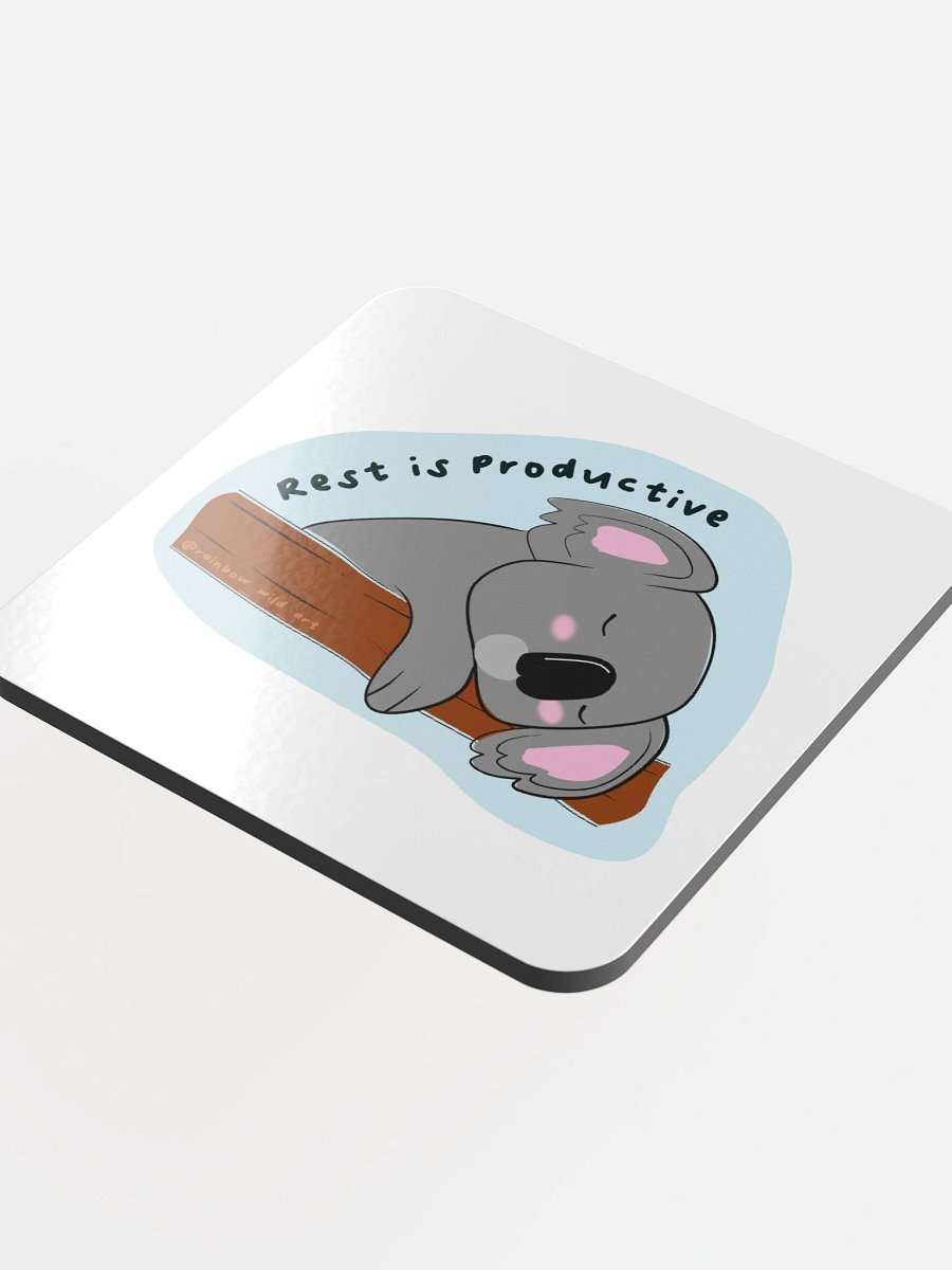 Rest is Productive Cork Coaster product image (4)