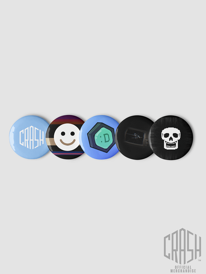 helloitscrash pins set 1 product image (1)