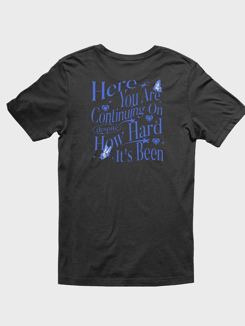 Motivational Blue Typography T-Shirt