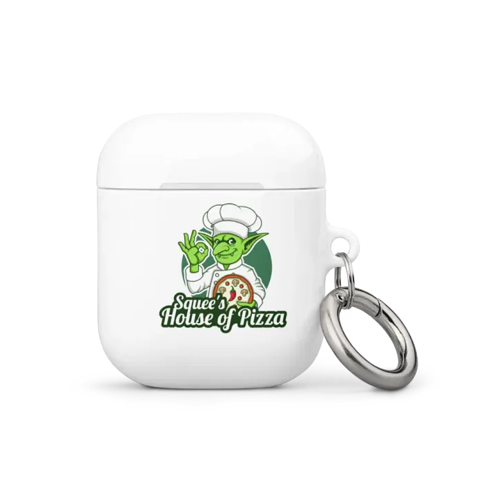 Squee’s House of Pizza Case for AirPods® (White) product image (1)