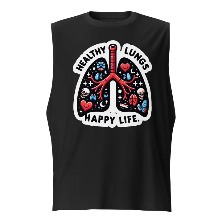 Vibrant Lung Art Muscle Tank product image (1)