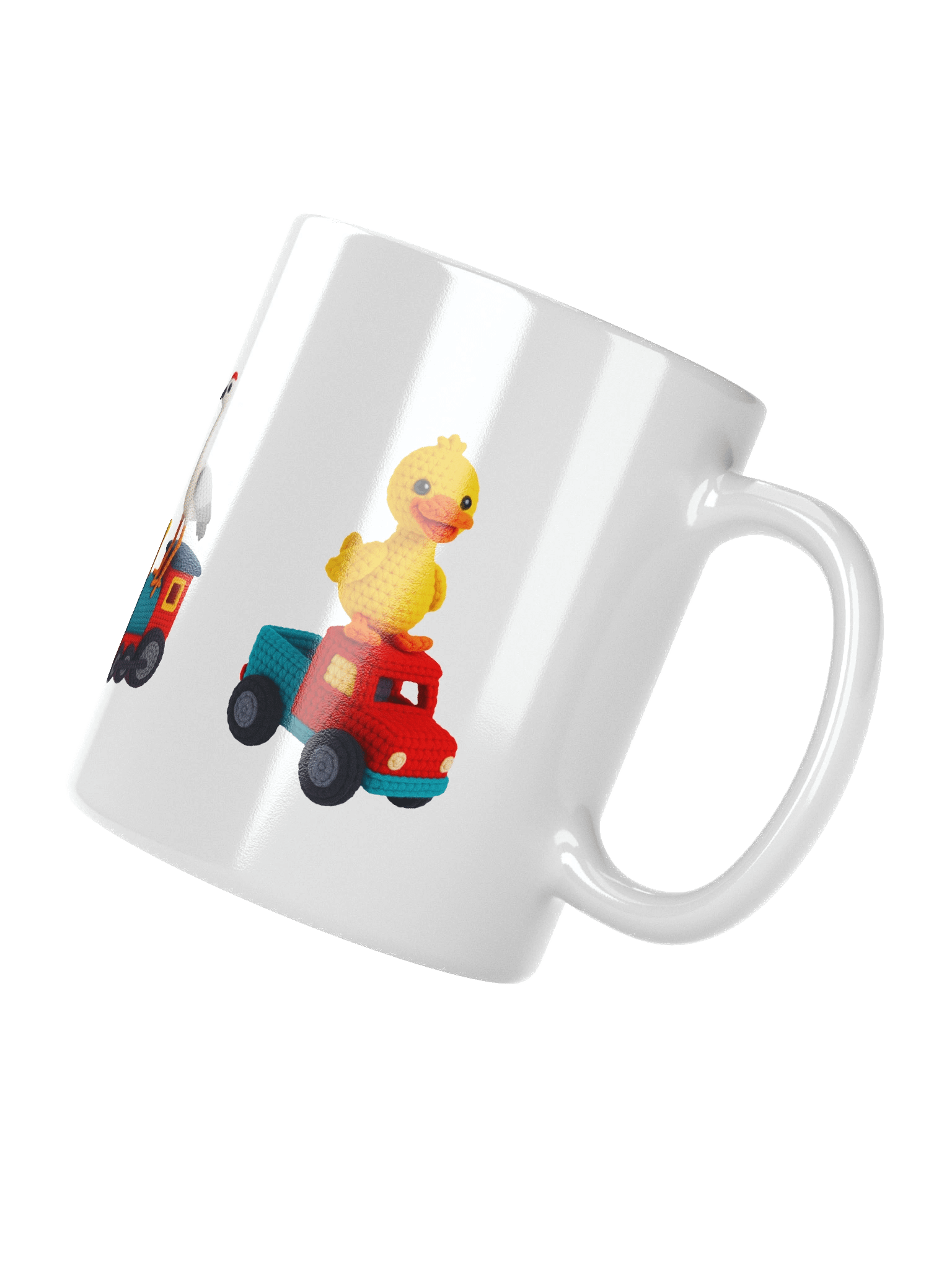 A Stitch in Rhyme White Mug: Whimsical Handcrafted Crochet Art product image (9)