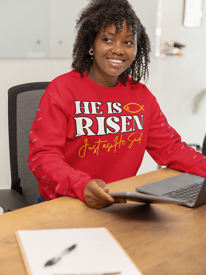 He is Risen, Just as He Said Easter Gildan Sweater product image (1)