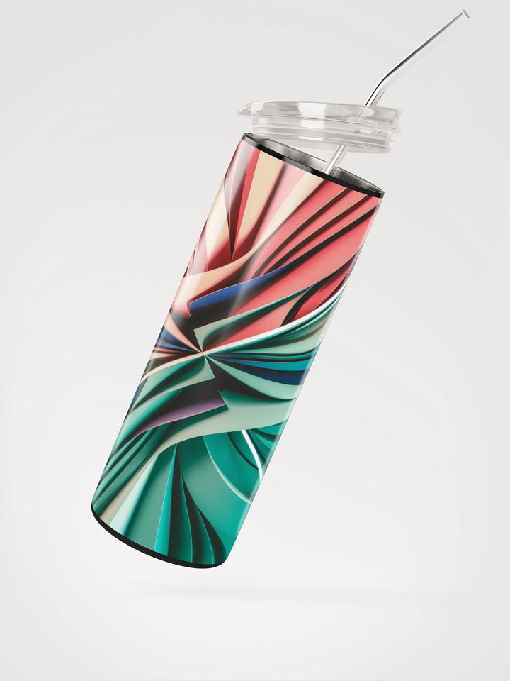 Graphic Grove 10oz Vacuum-Insulated Stainless Steel Tumbler with Vibrant Abstract Design product image (2)