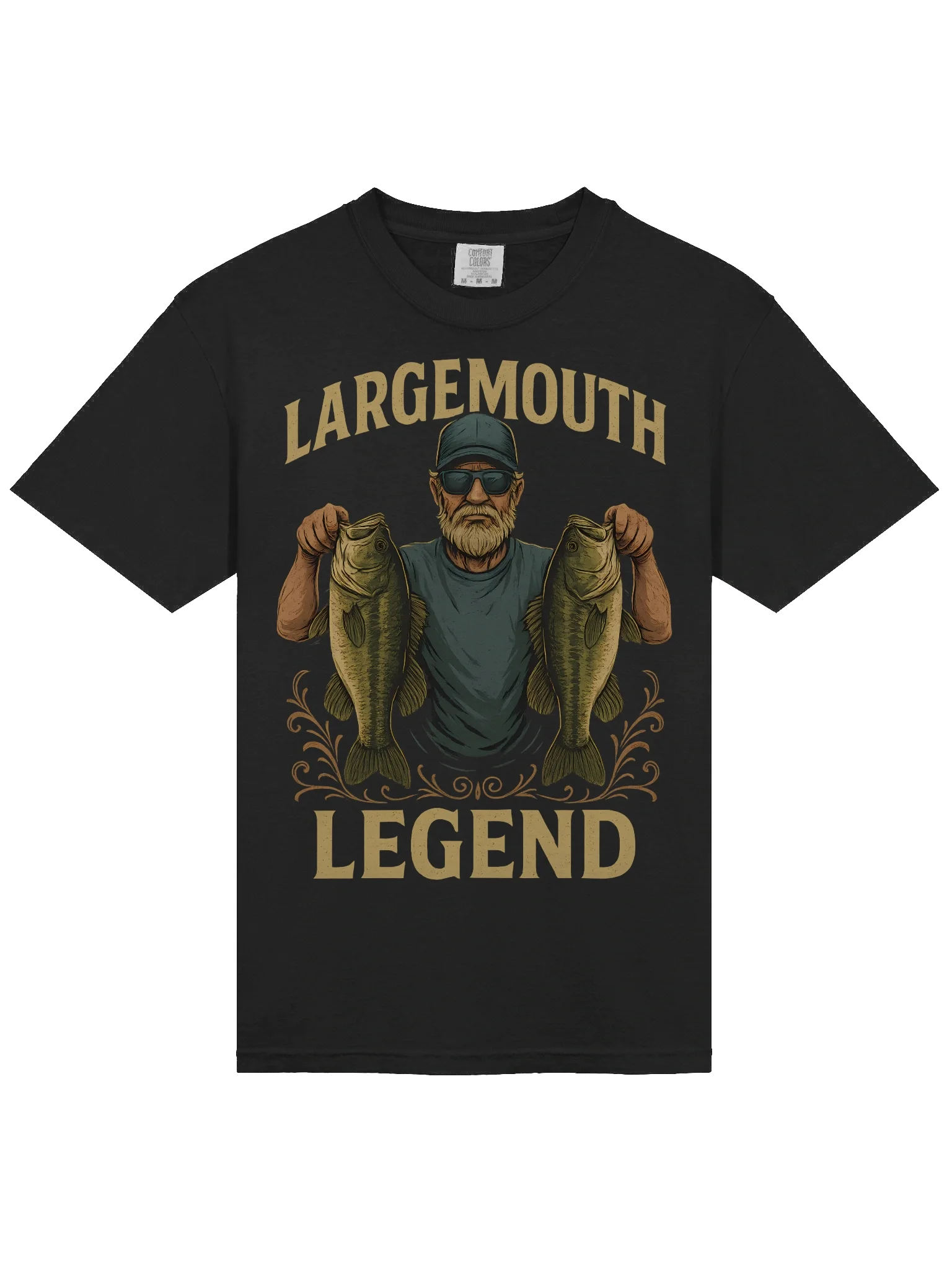 Bass Fishing T-Shirt – Largemouth Bass Angler Tee for Fishermen product image (3)