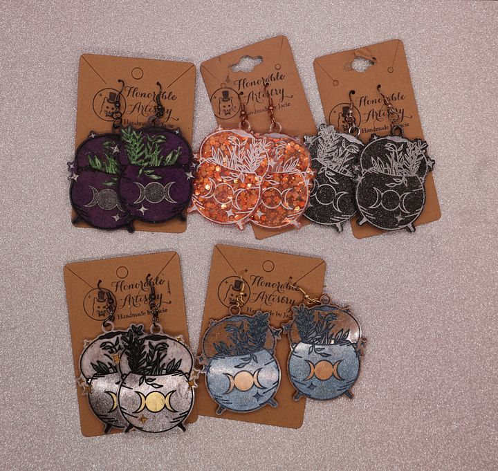 Large Cauldron Earrings product image (1)
