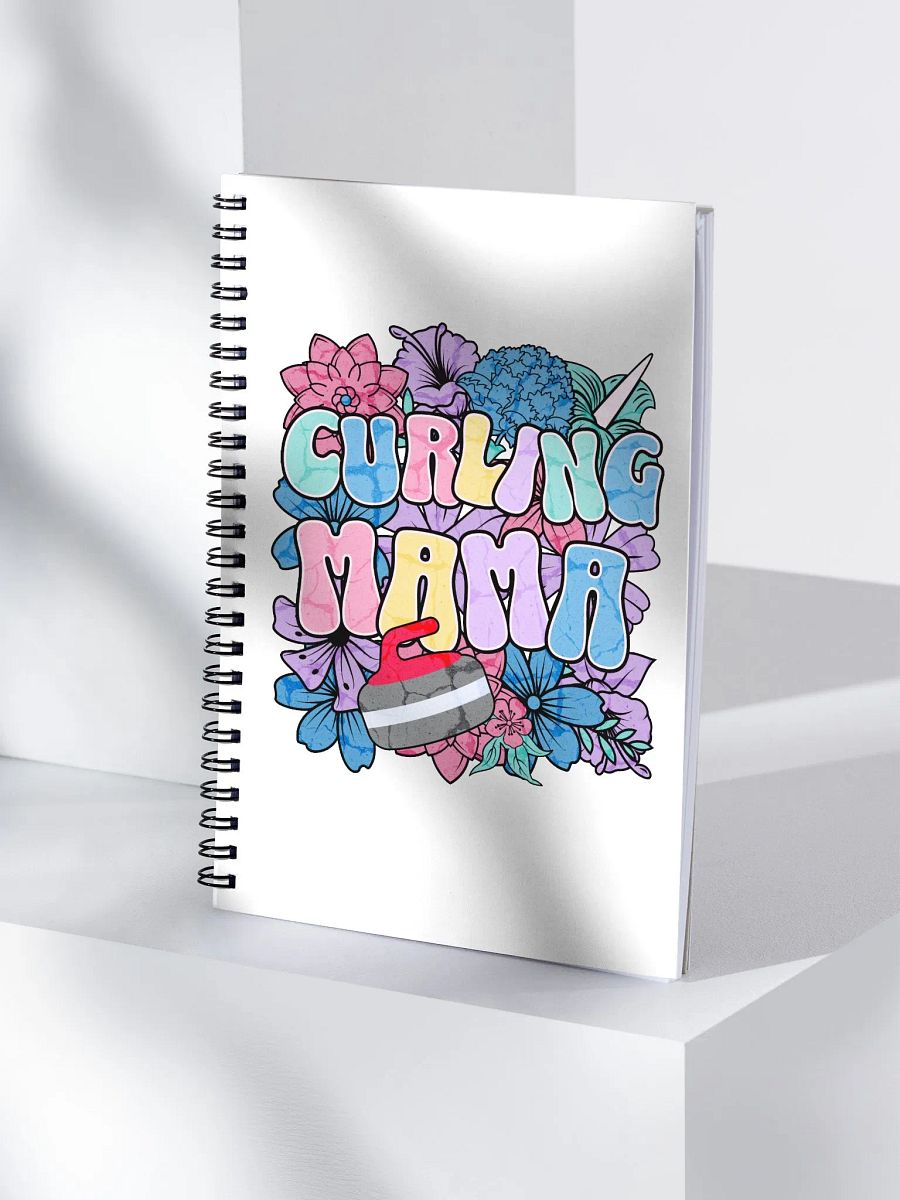 Curling Mama Floral Spiral Notebook product image (3)