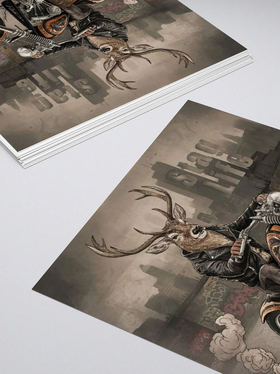 Stag Life Motorcycle Stag Vinyl Sticker product image (10)