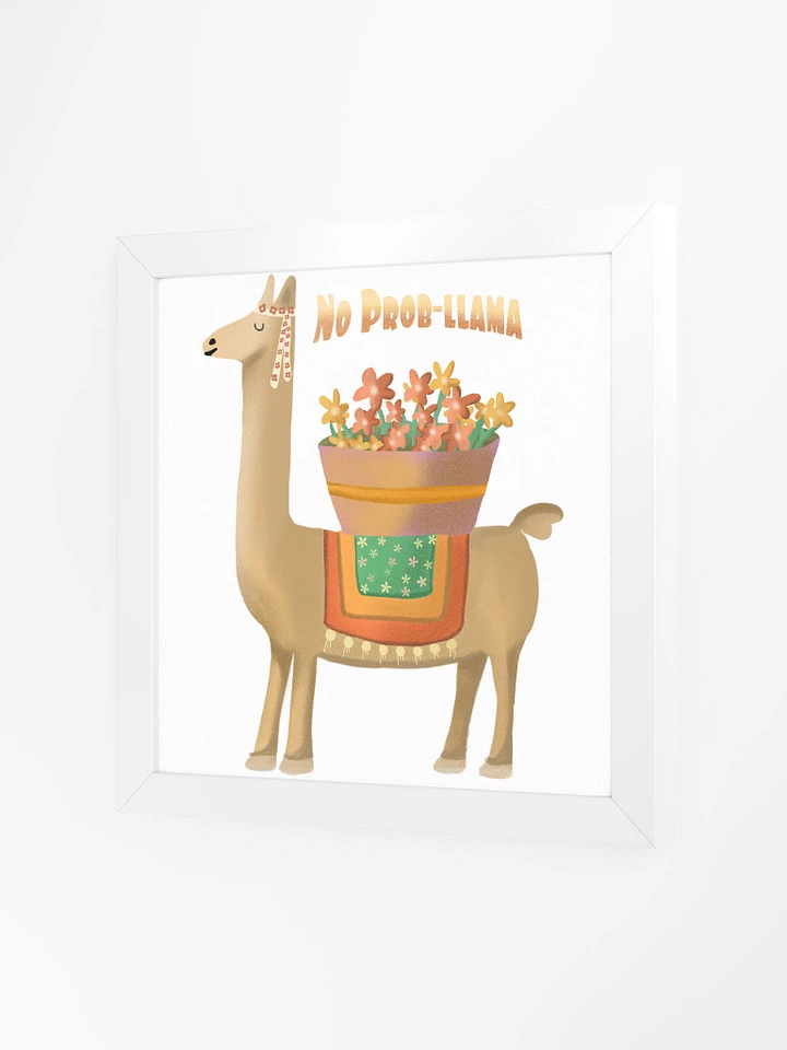 No Prob Llama Cute Framed Picture product image (10)