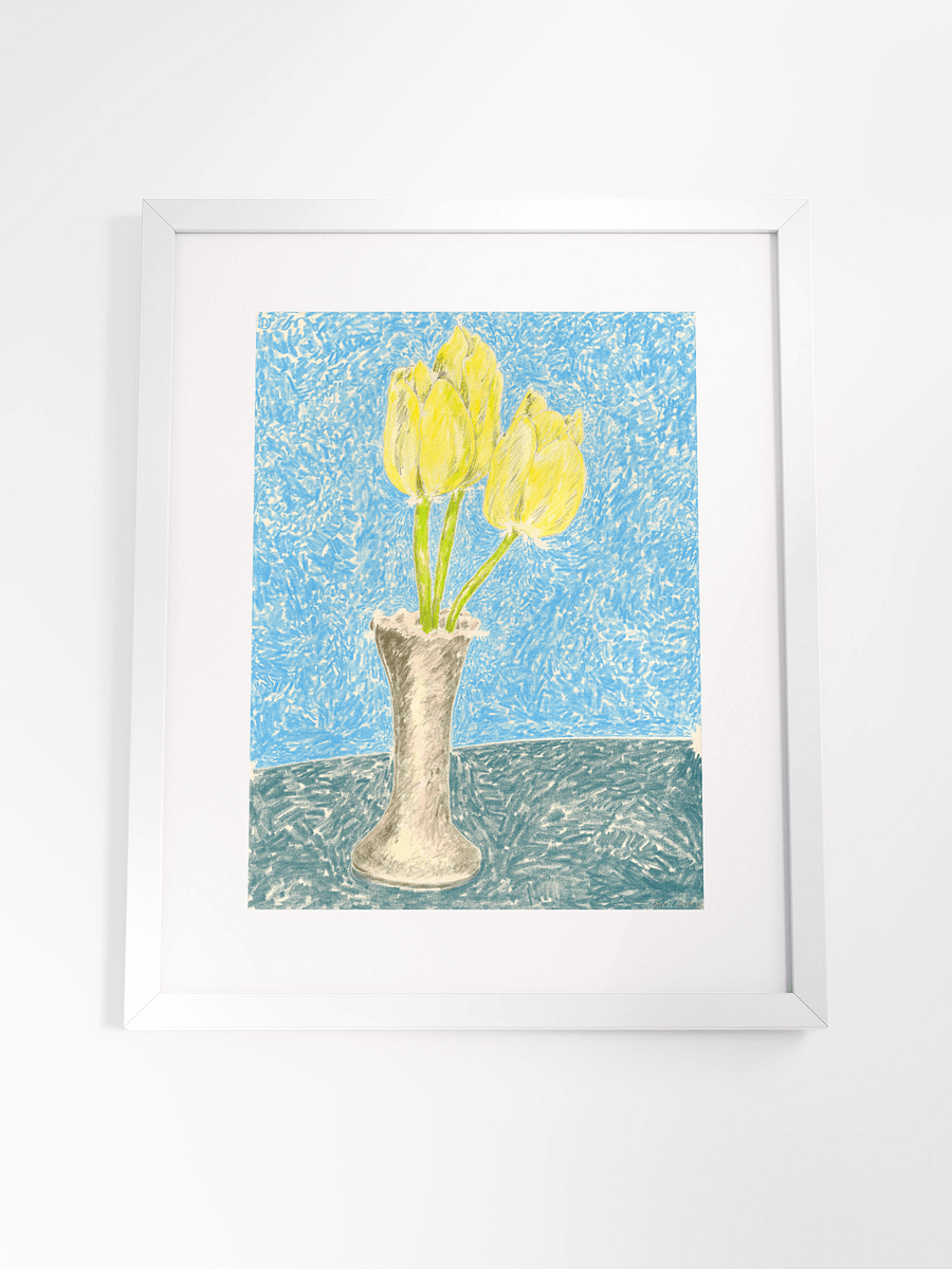 Yellow Tulips in Grandmother's Vase 09.29.12 print framed product image (4)