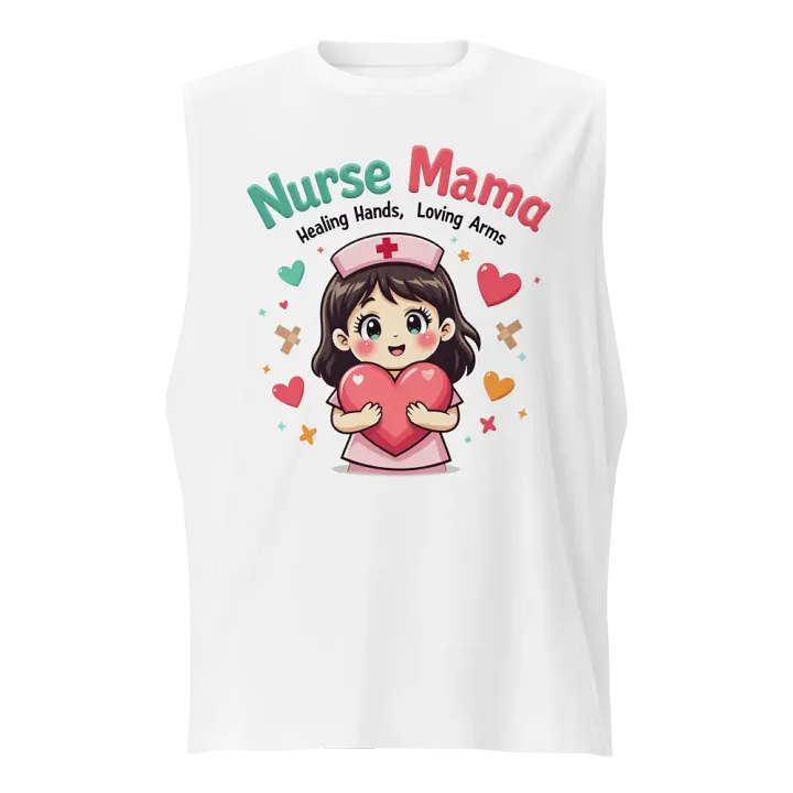 Nurse Mama Heart Muscle Tank product image (1)