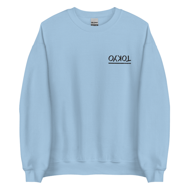 Tokyo Upside Down (Black Text) Embroidered Classic Sweatshirt product image (1)