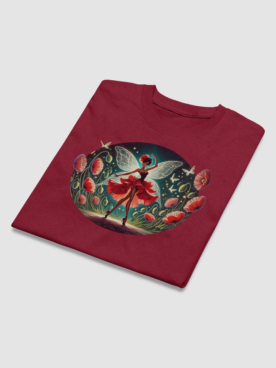 Enchanted Poppy Fairy Floral Basic T-Shirt by Gildan product image (10)