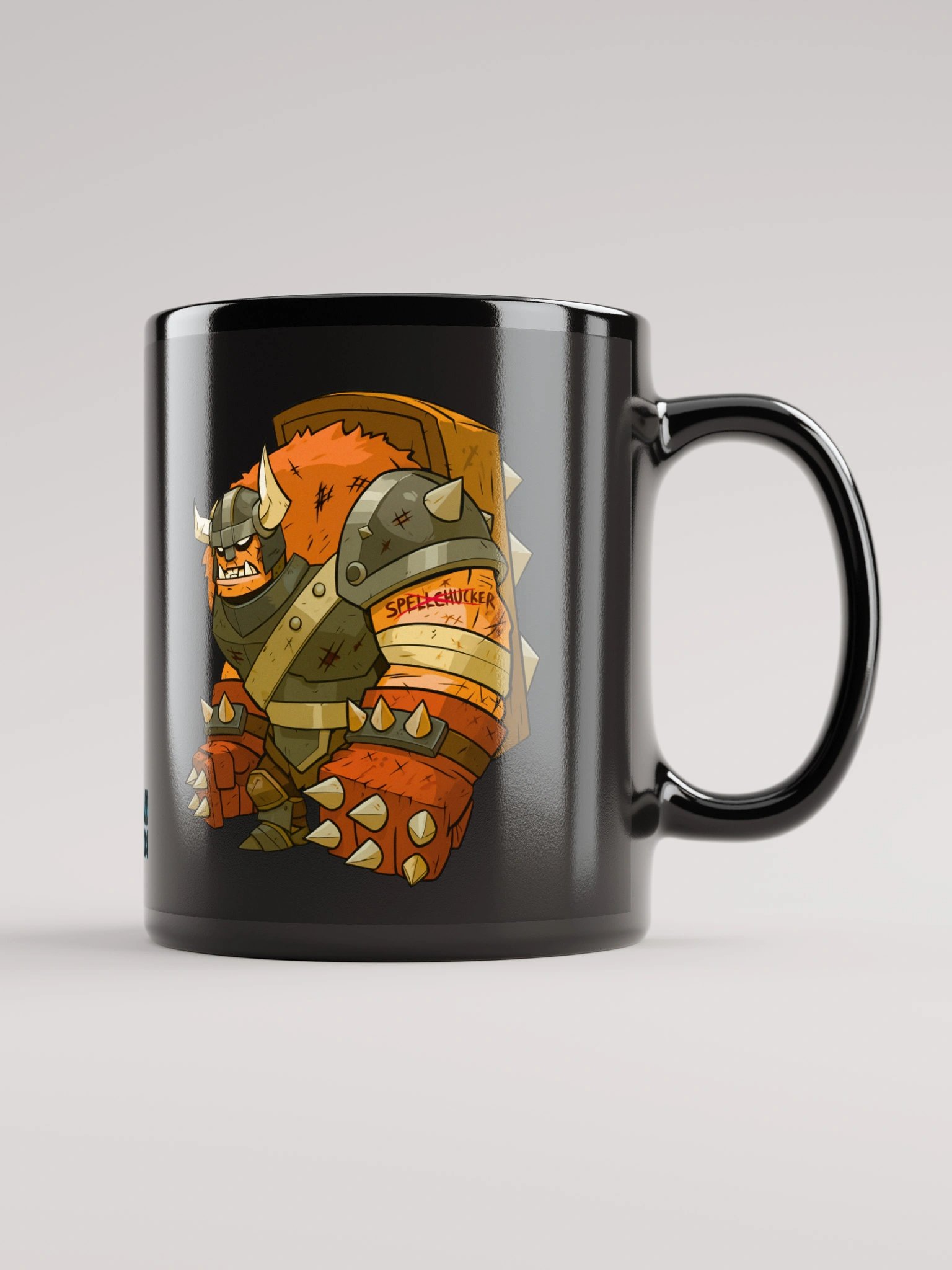 'Anti Spellchucker' Glossy Black Mug (Sublimated) product image (1)