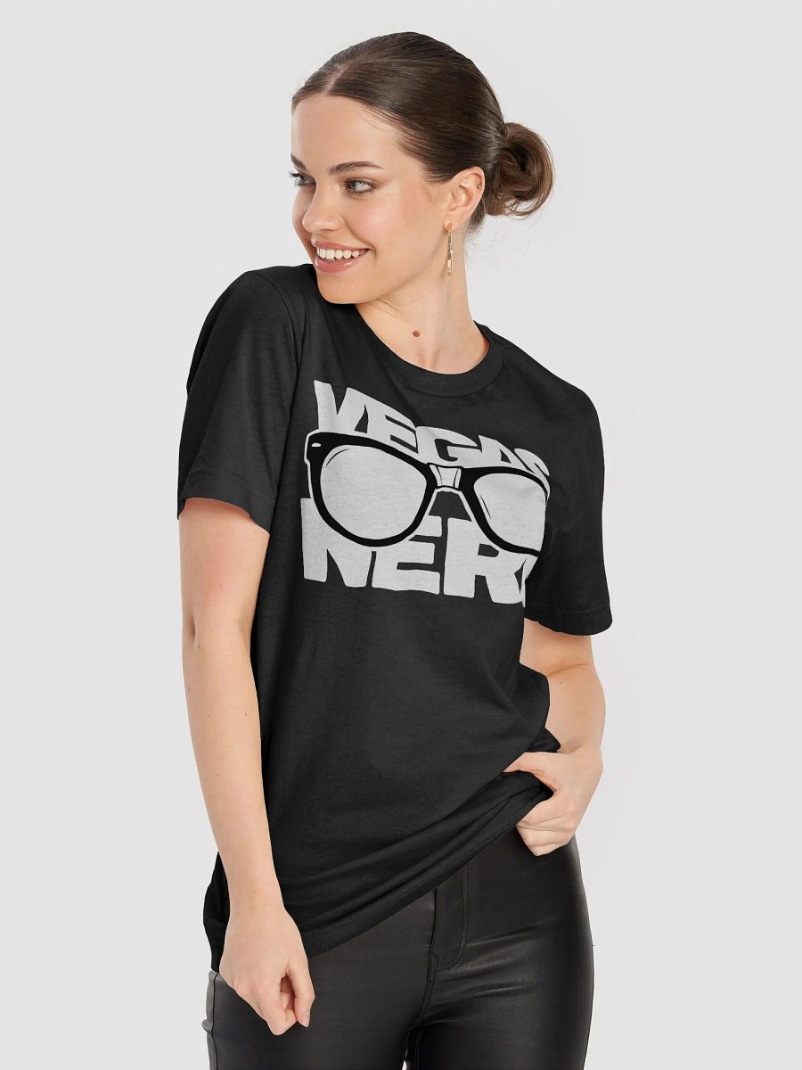 Vegas Nerd Unisex Black Cotton Tee product image (5)