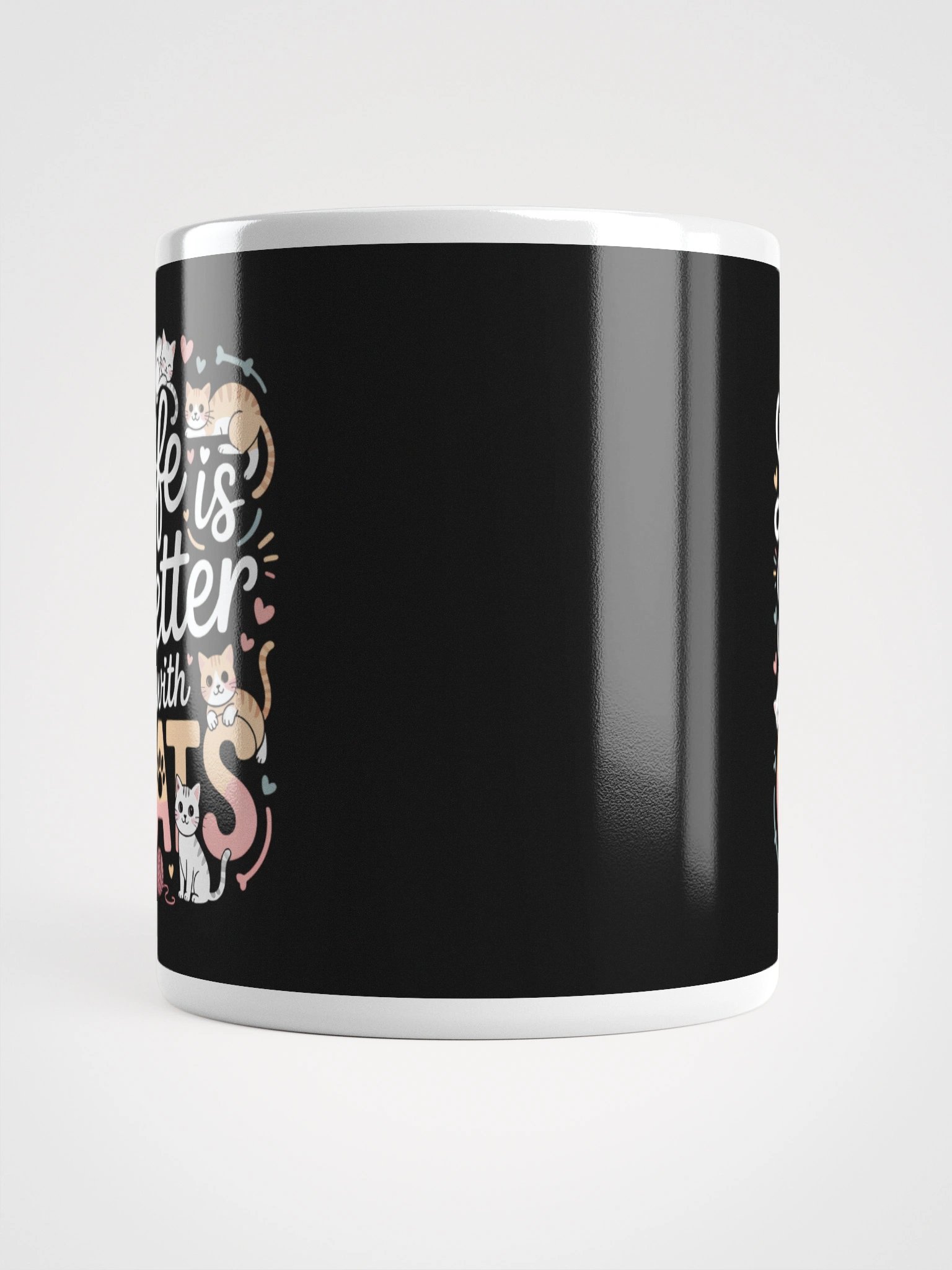 Life Is Better with Cats – Cute Cat Lover Coffee Mug product image (5)