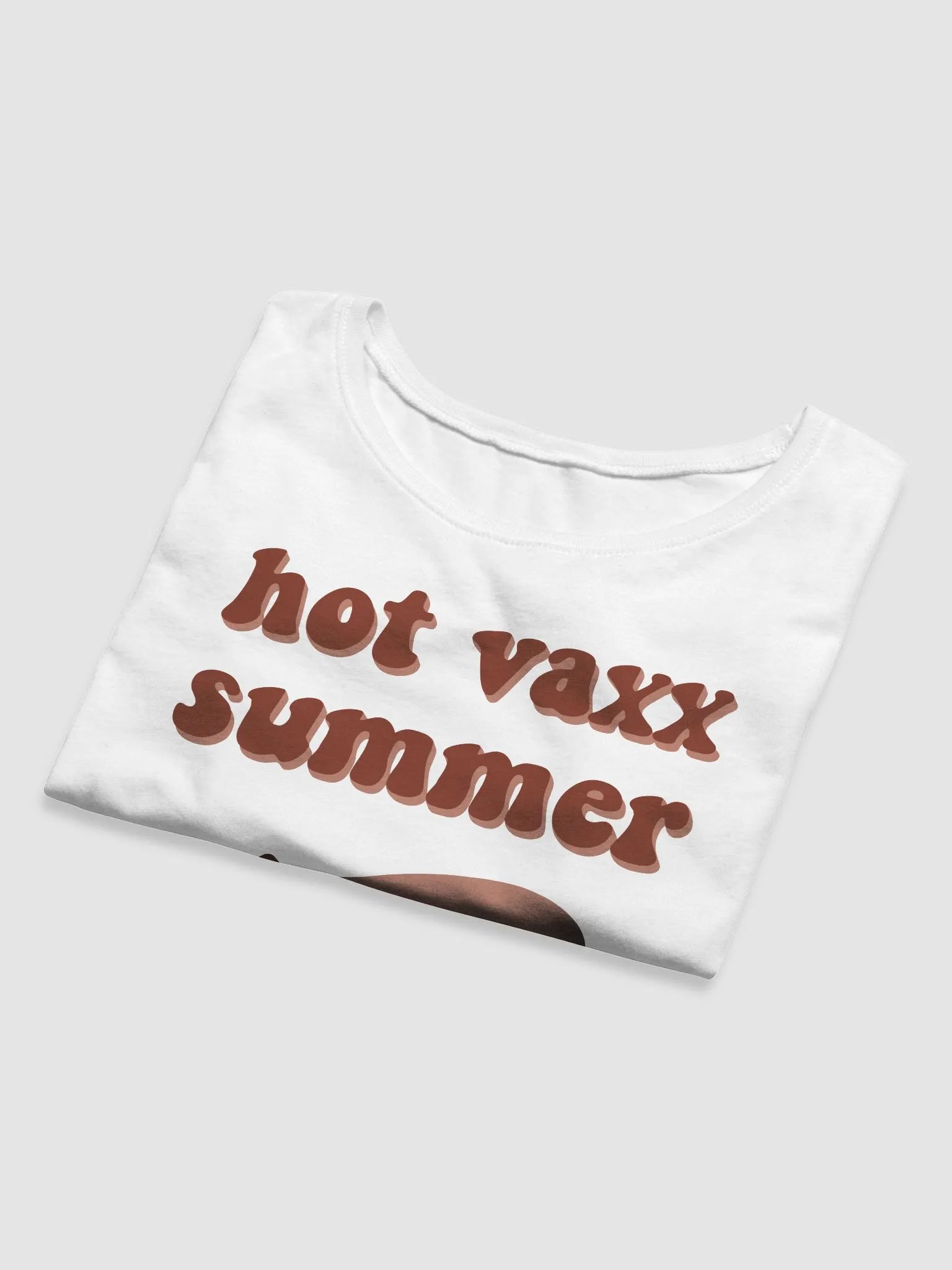 Vaccine Crop Tee (Pink & White) product image (5)