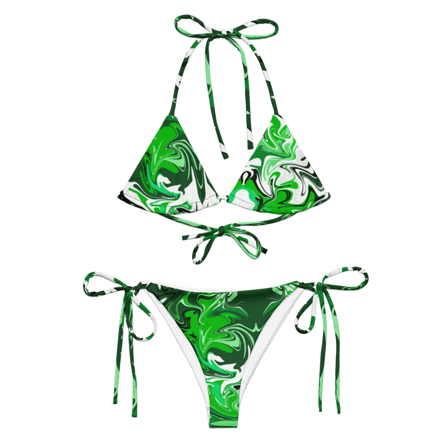 Marbled Green Allure Bikini Set product image (4)