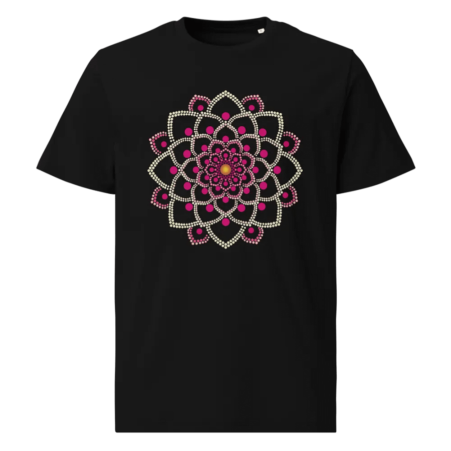 Simple Pink Mandala Organic Cotton T-Shirt product image (1)