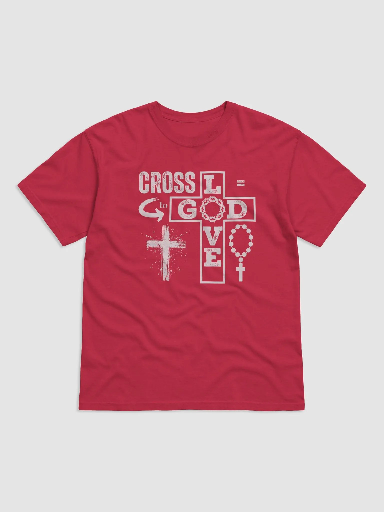 Cross Equal To God Love, Christian Faith, Comfort Colors T-Shirt product image (10)