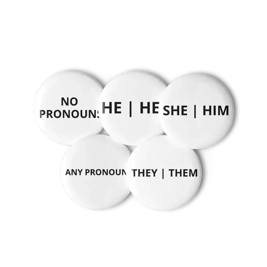 Pronoun pins (5 set) product image (6)