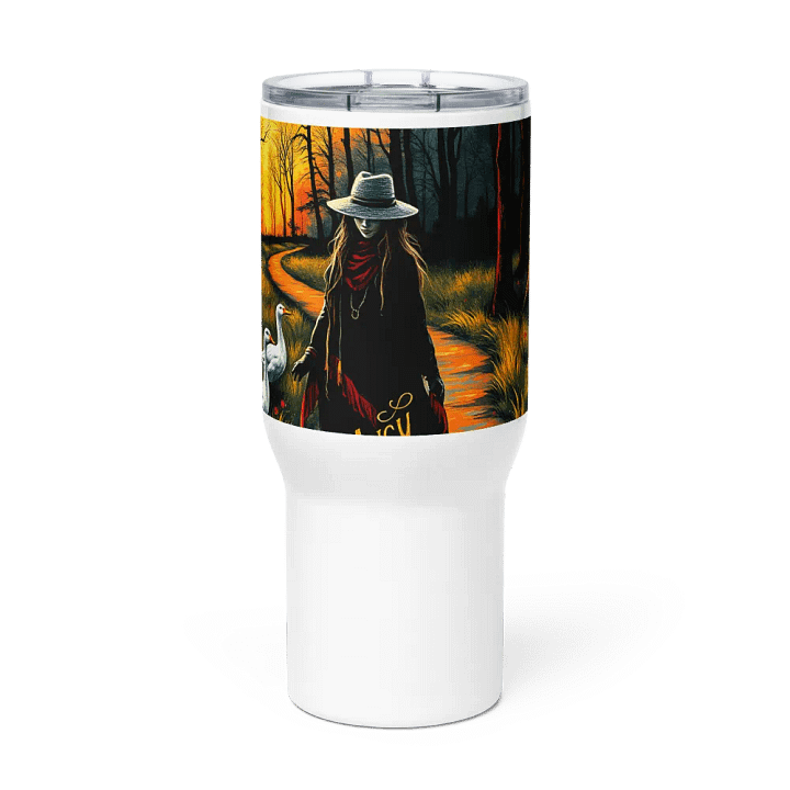 Goose lady 3 Sunset Stroll Travel Mug product image (3)