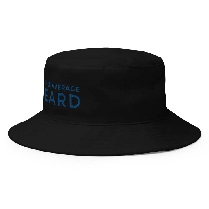 Nacho Average Beard Black Bucket Hat (Royal Embroidery) product image (2)