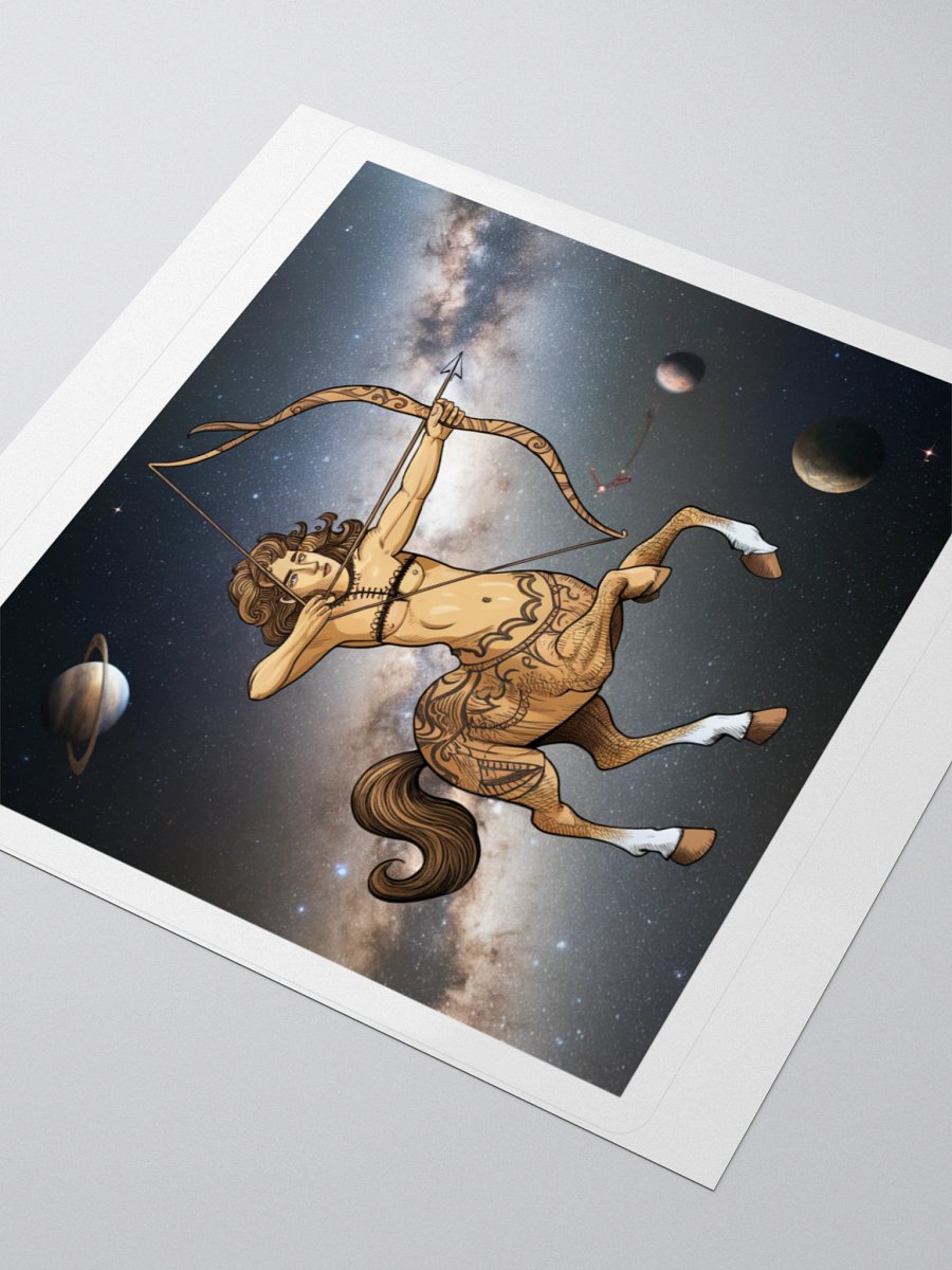 Exclusive Sagittarius Zodiac Sticker: Centaur Archer in Cosmic Twilight - Perfect for Astrology Fans and Unique Gifts! product image (9)