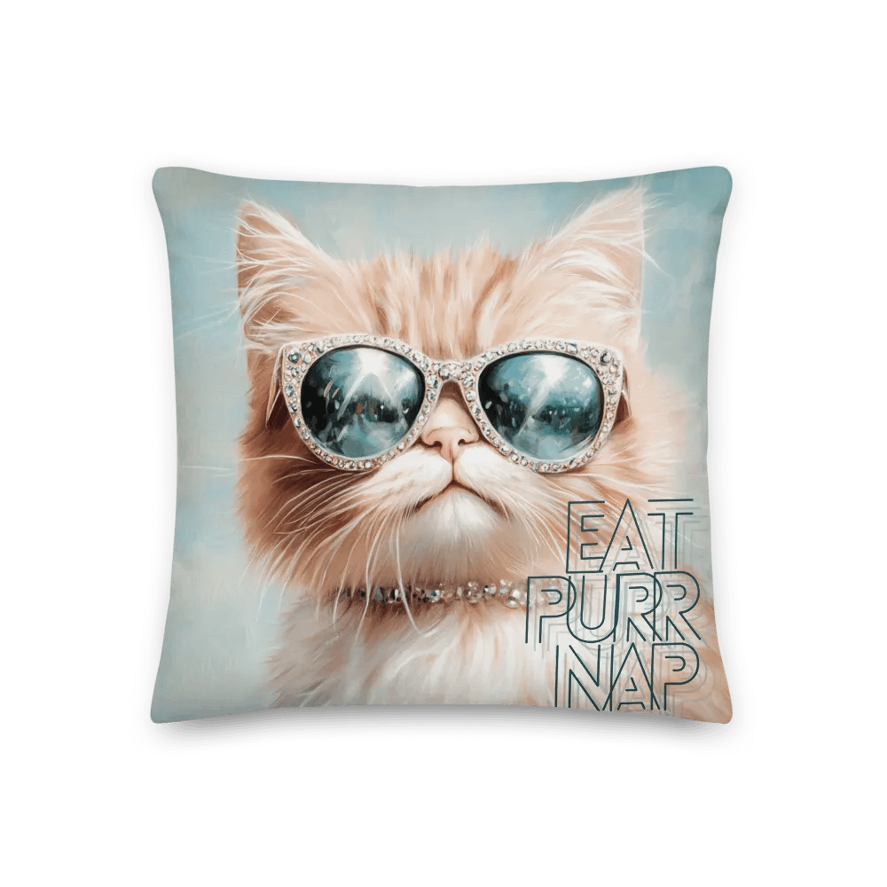 EAT. PURR. NAP: Decorative Pillow product image (1)