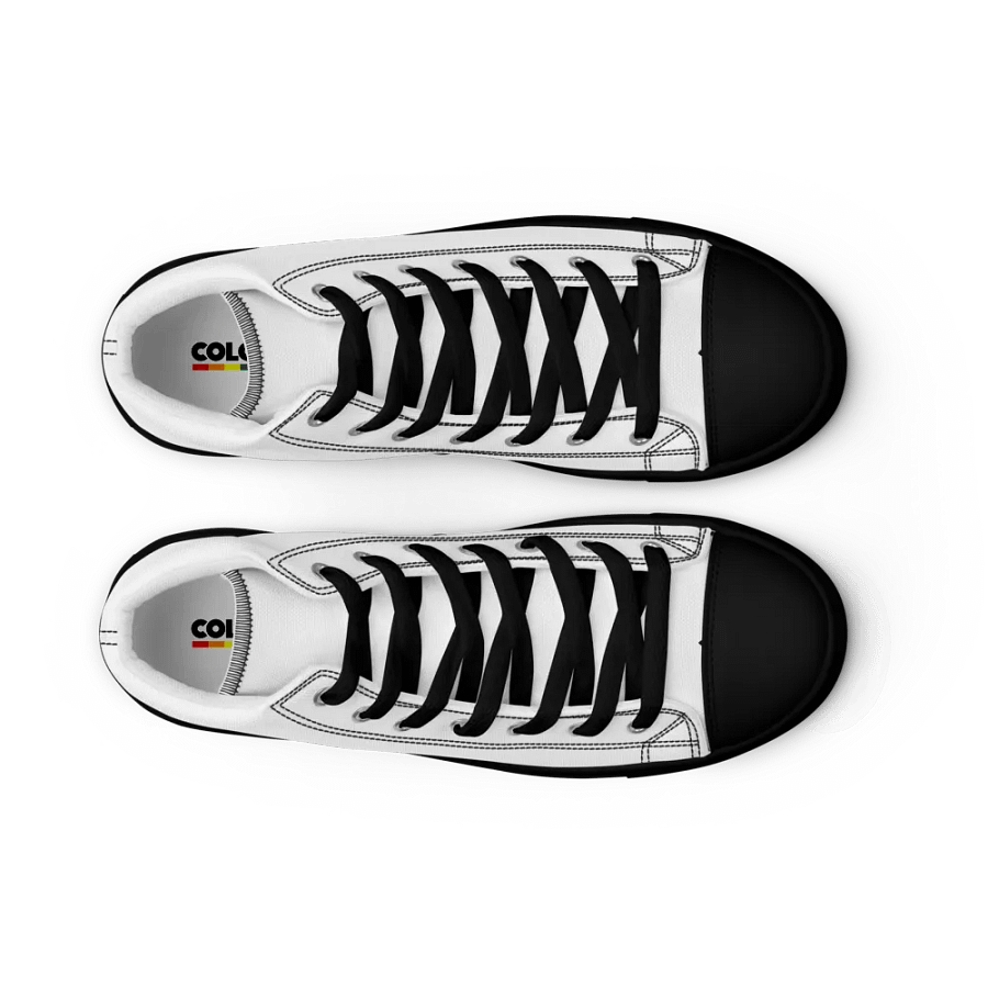 Men's White High Top Canvas Shoes product image (6)