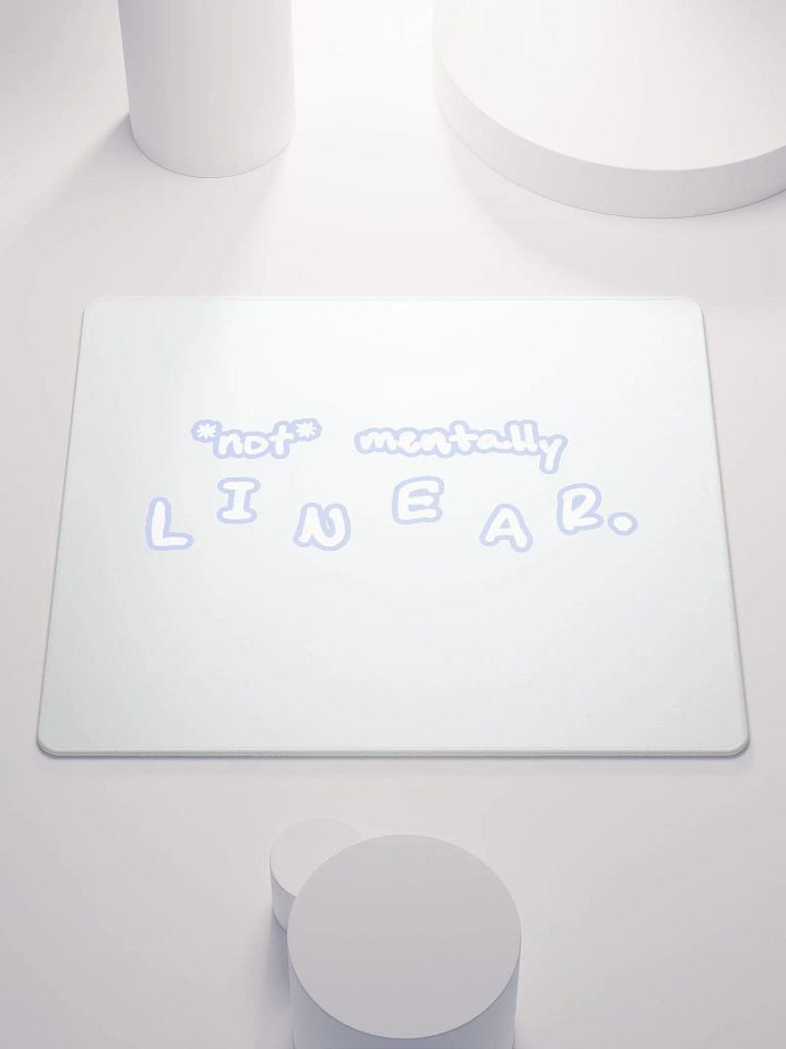 *not* mentally linear (lined design, #BDCAEF) mouse pad product image (1)