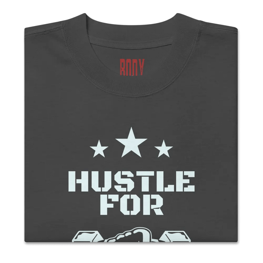 Hustle for that muscle oversized fit t-shirt product image (5)