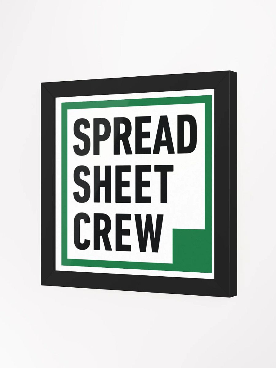 Spread Sheet Crew - Wall Award product image (5)