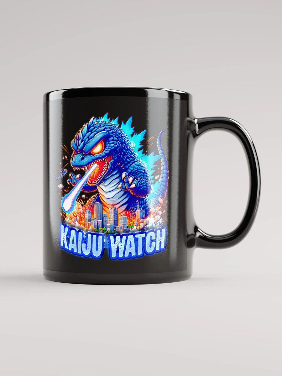 Kaiju Chaos Black Glossy Mug product image (2)