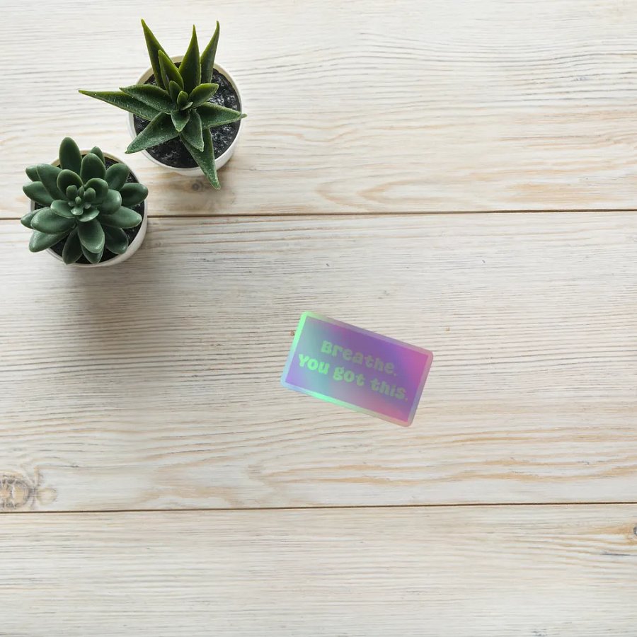 Breathe - Holographic Sticker product image (10)