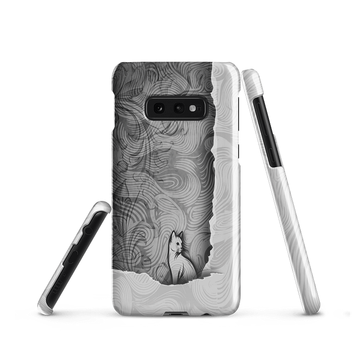 Curious Cat in the Abstract Wild - Samsung Snap Case product image (1)