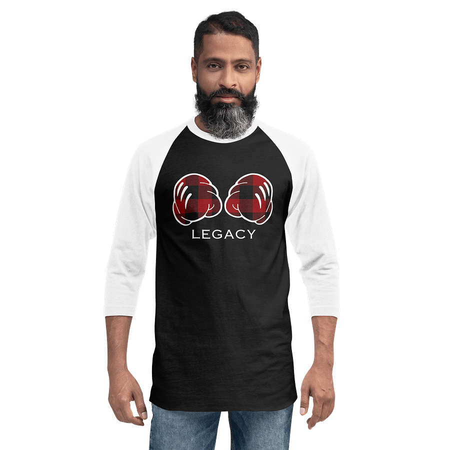 Buffalo Plaid Puncher Raglan | Black/White product image (2)