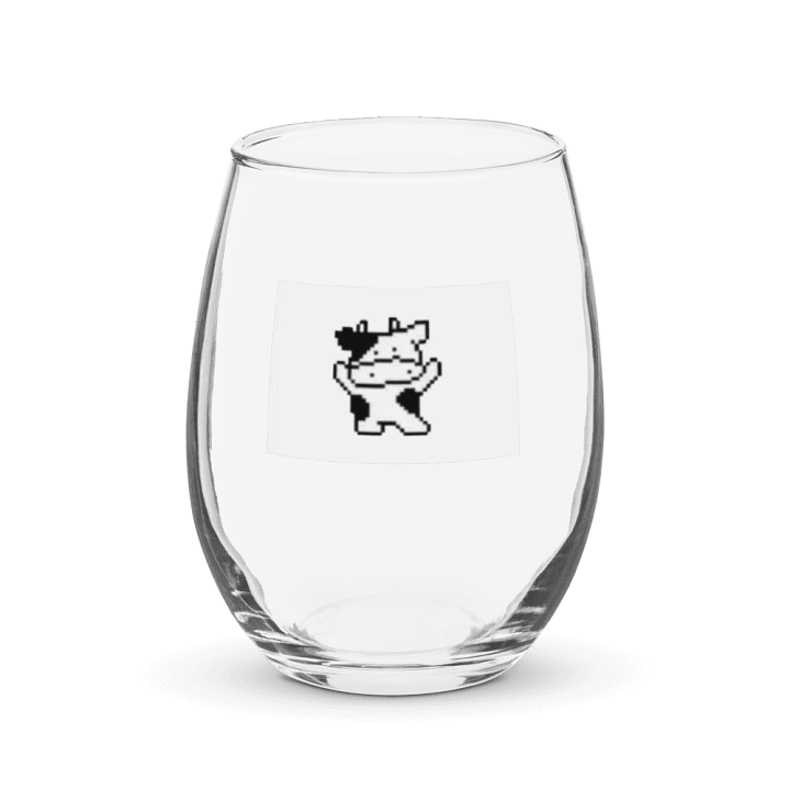 Celestial Cow Stemless Wine Glass product image (1)