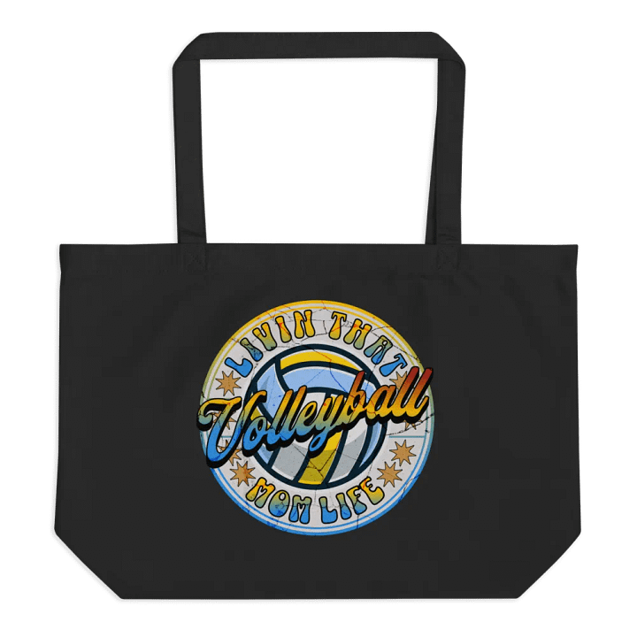 Livin That Mom Life Volleyball Vintage Tote product image (1)