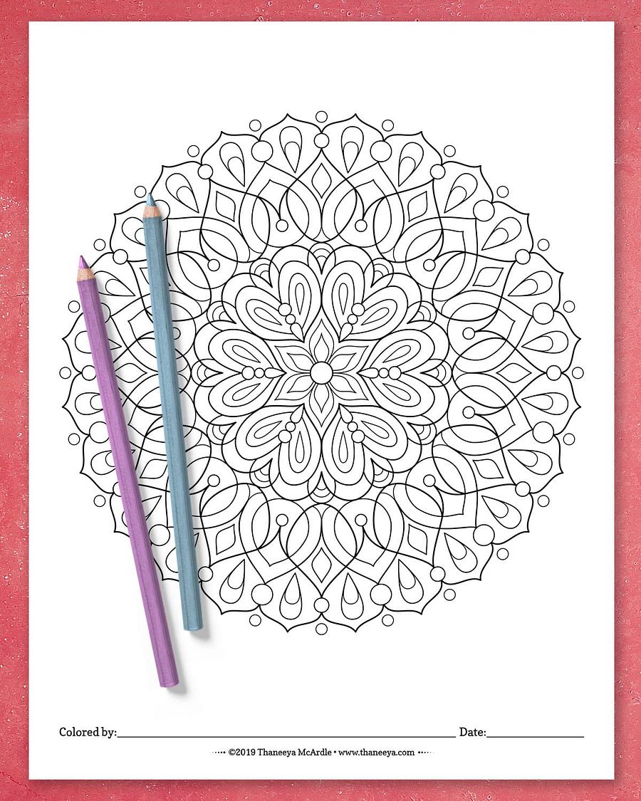 Detailed Mandala Coloring Pages product image (7)