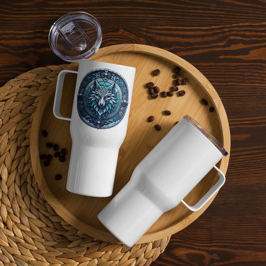 Mystic Wolf Shield Travel Mug product image (12)