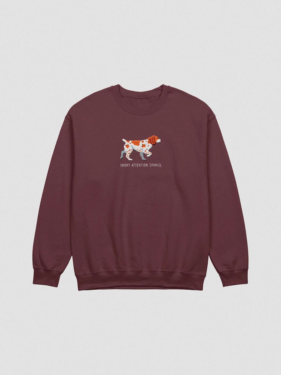 Short Attention Spaniel Sweatshirt (Embroidered) of a Brittany Spaniel product image (4)