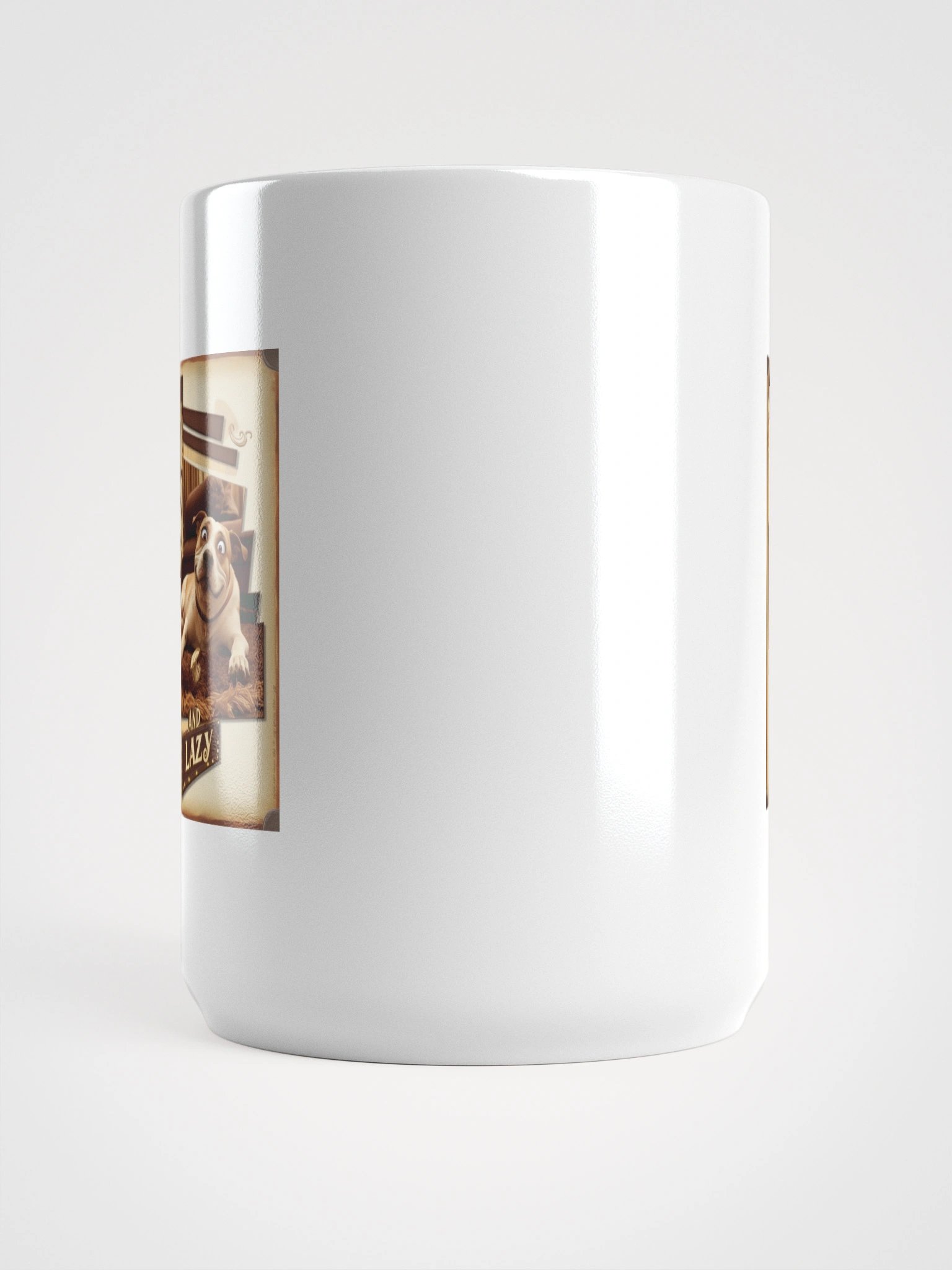 Loyal and Lazy Dog White Glossy Mug product image (5)
