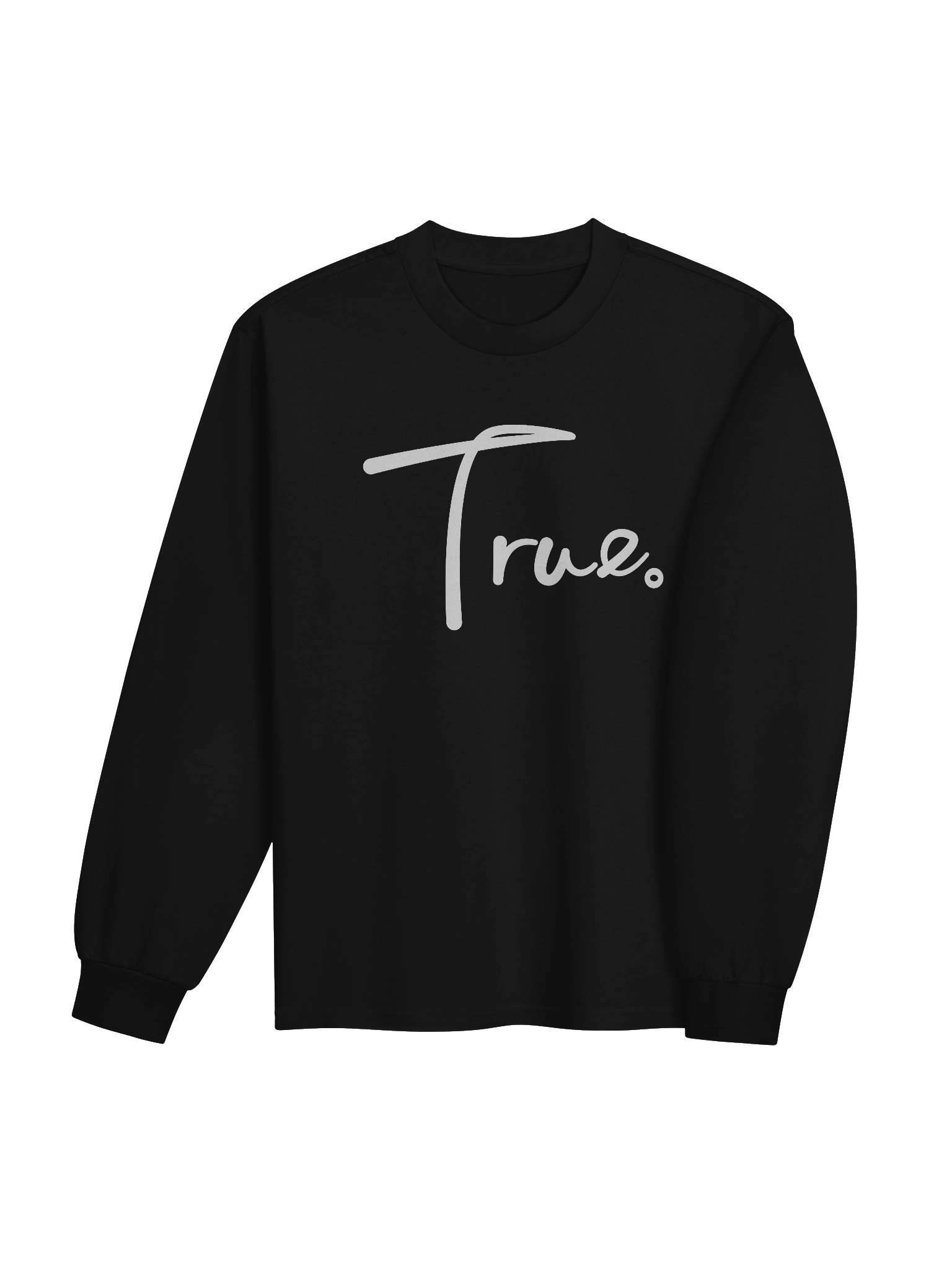 Volume Long Sleeve — in Black + Whisper White (Oversized/Unisex) product image (3)