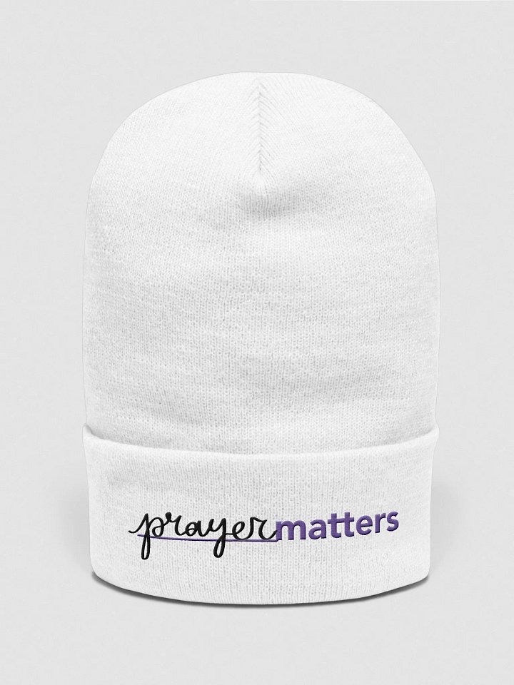 Prayer Matters (Yupoong Cuffed Beanie) product image (1)