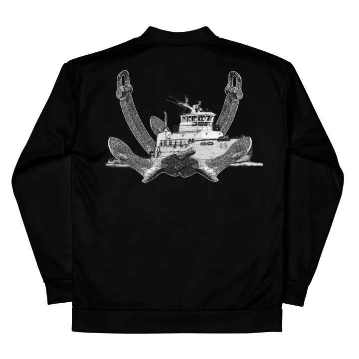 Twin Anchor Titan tug Black Bomber Jacket product image (1)