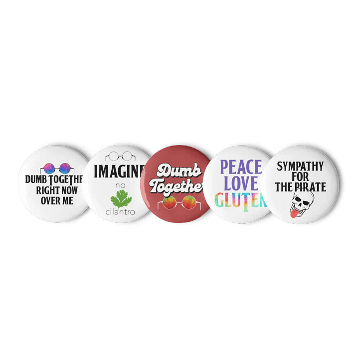 Dumb Together Pin Button Set product image (2)