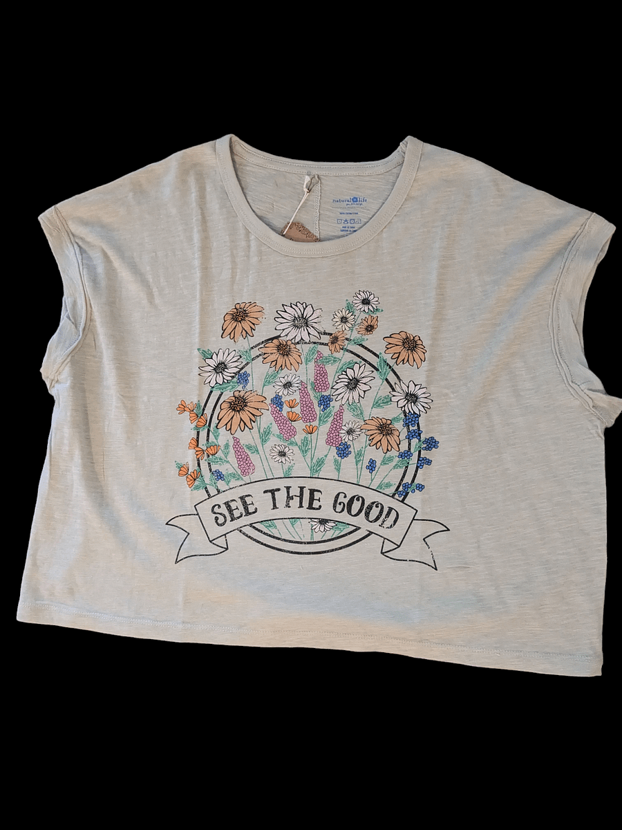 L See the Good Graphic Crop Tee product image (1)