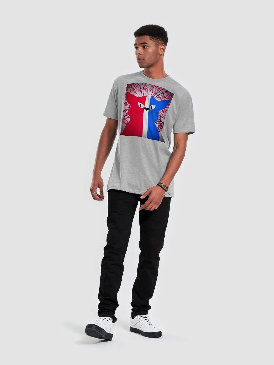 Patriotic Artistic Demeowcracy Feline Supersoft Slim Fit T-Shirt product image (5)
